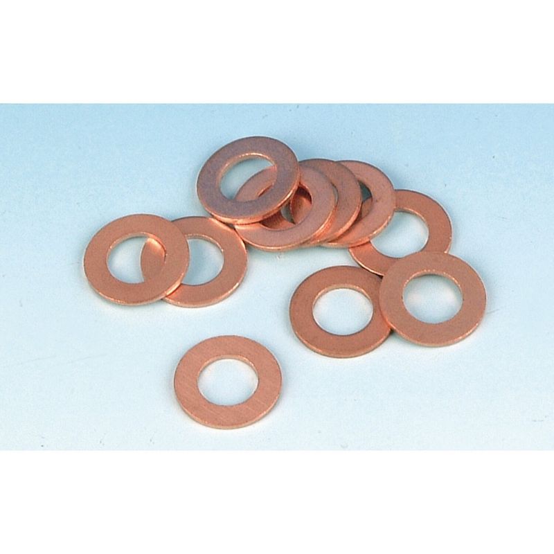 Kopplingsvajer bricka James Gaskets koppar XL883, 1100, 1200 86-87 (10-pack)