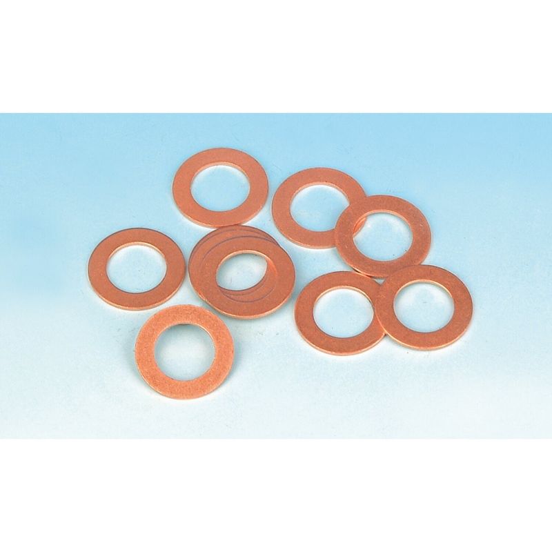 Oljefilter bricka James Gaskets 63874-50 koppar Big Twin 55-64 (10-pack)
