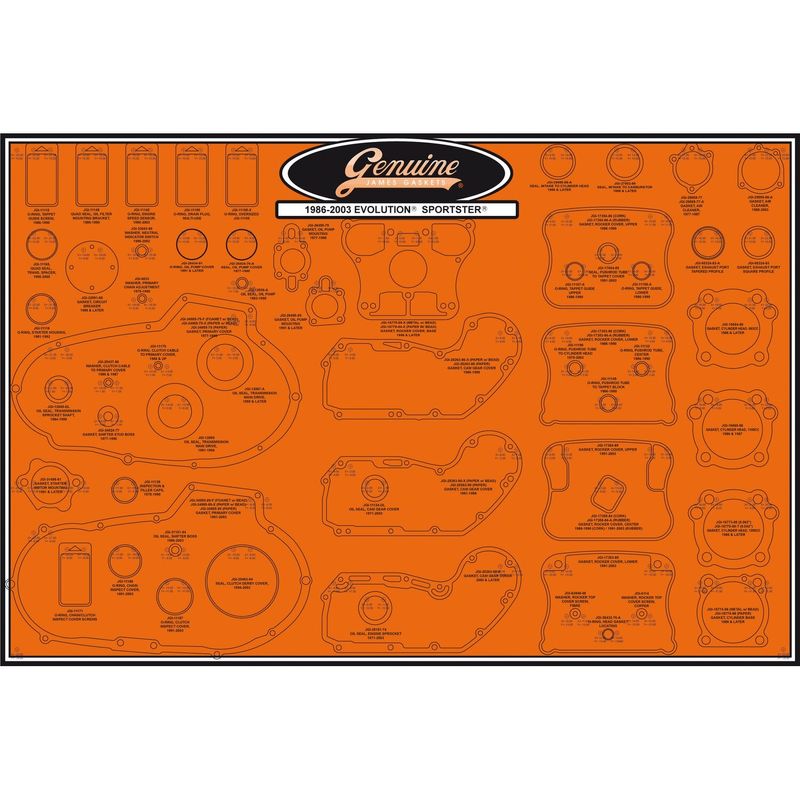 Packning tätning James Gaskets 99000-EVXL Evo XL Sportster 86-03