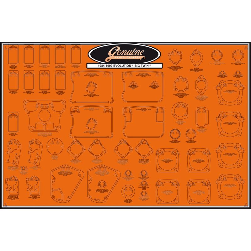 Packning tätning James Gaskets 99000-EVBT Evolution Evo Big Twin 84-99