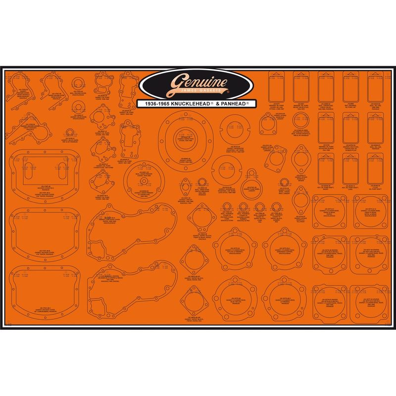 Packning tätning James Gaskets 99000-KNPN Knuckle Pan knucklhead, Panhead 36-64