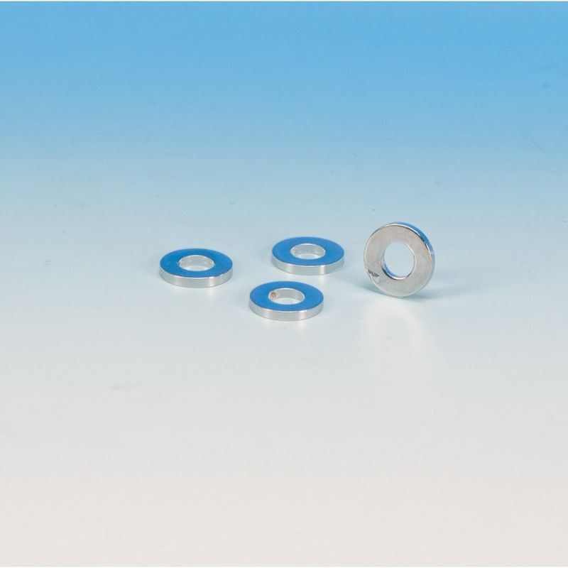 Bricka fäste James Gaskets Evo krom Big Twin 84-92 (4-pack)