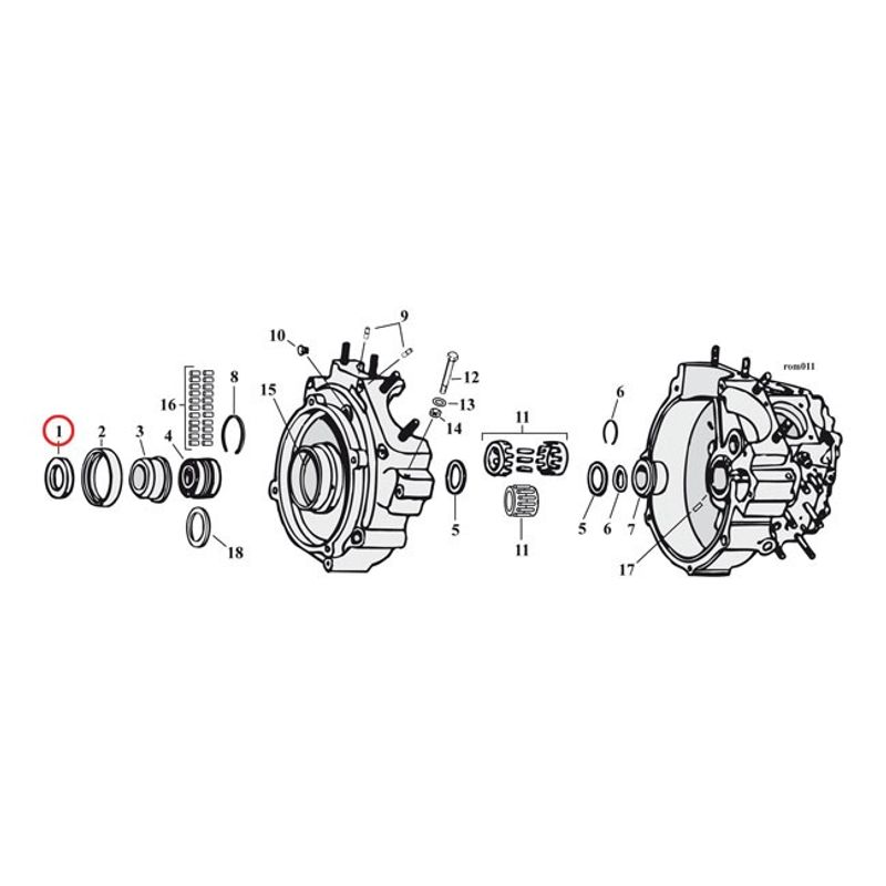 Distansshims drevaxel MCS .210" Big Twin 70-02