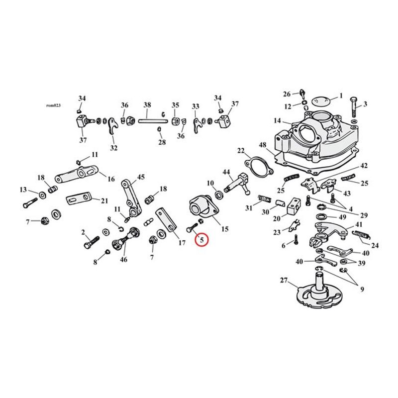 Sexkantskruv Gardner-Westcott inch-20 1/4 7/8 krom (5-pack)