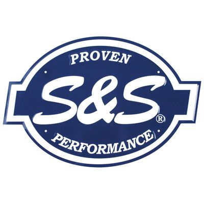 Skylt S&S aluminium präglad
