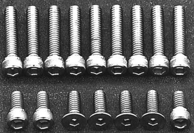 Skruvsats, insex, aluminiumtranskåpa FL/FX 65-85 4-vxl