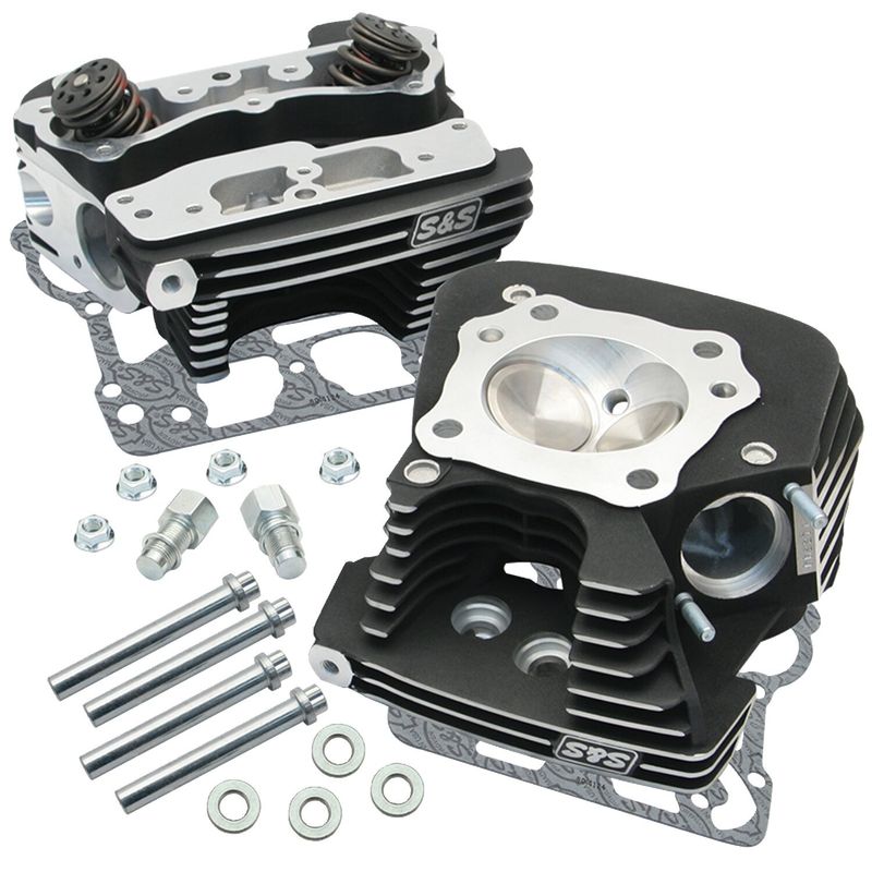 Topplock S&S .650" svart Twin Cam with stock crankcases