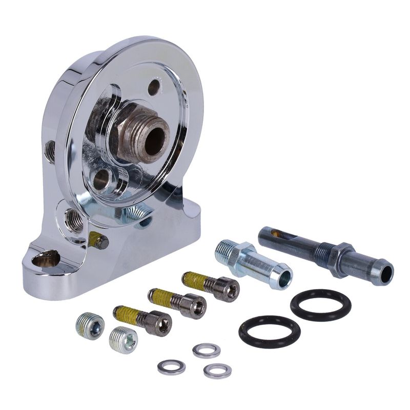 Monteringssats oljefilter S&S Twin Cam billet krom Dyna 99-05