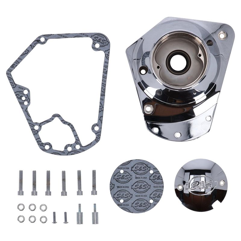 Kamkåpa S&S billet krom Big Twin 73-92