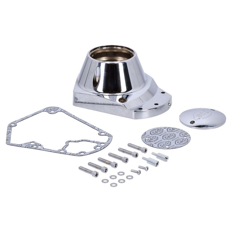 Kamkåpa S&S billet krom Big Twin 73-92