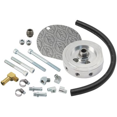 Monteringssats oljefilter S&S 5/16" billet XL Sportster and other