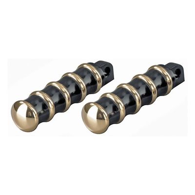 Fotpinnar Kustom Tech K-Tech svart/mässing