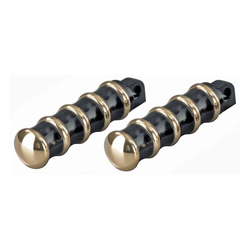Fotpinnar Kustom Tech K-Tech svart/mässing