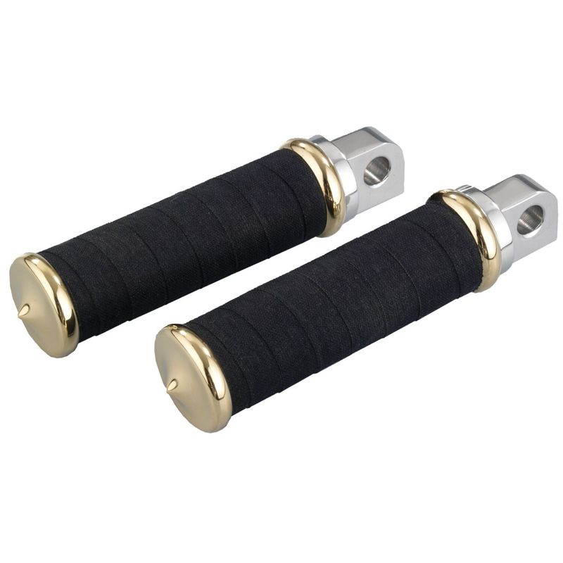 Fotpinnar Kustom Tech K-Tech Fabric Tape polerad mässing