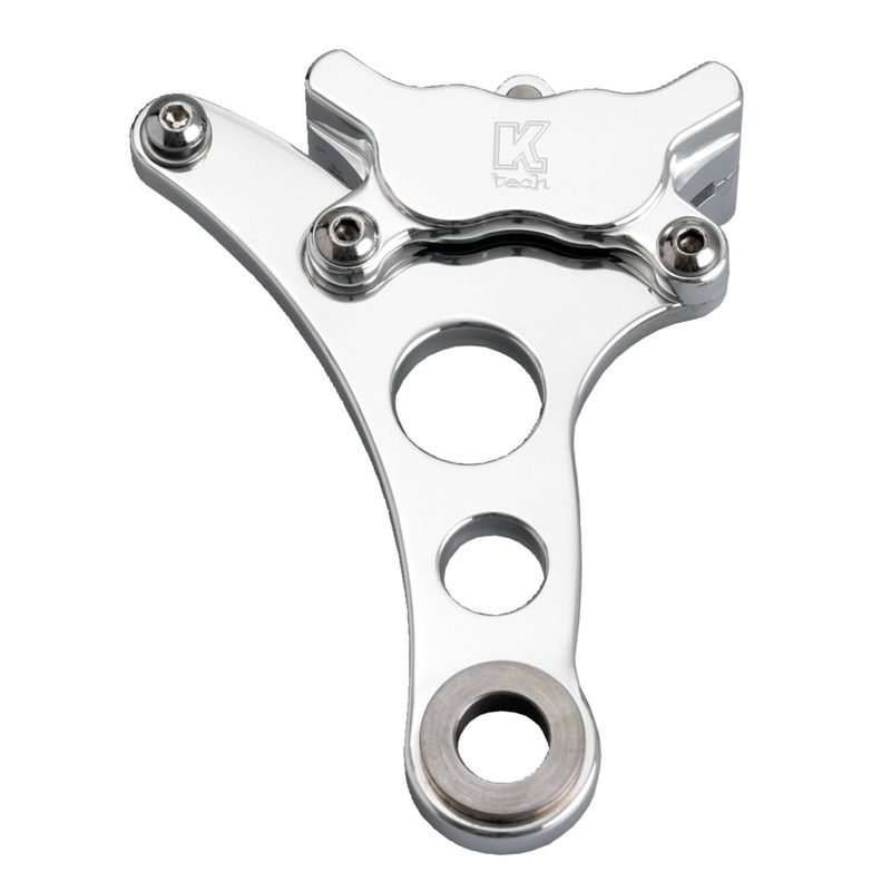 Bromssystem fram Kustom Tech 4-kolvs höger 3/4" axel polerat