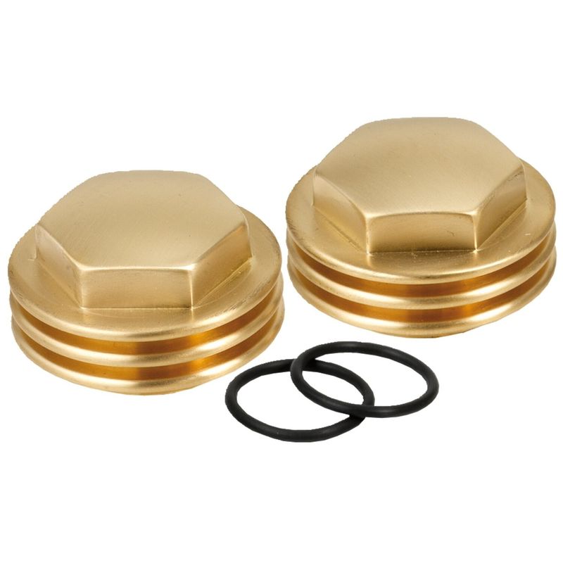 Muttrar Kustom Tech K-Tech Finned satin Knucklehead 36-47 (2-pack) mässing