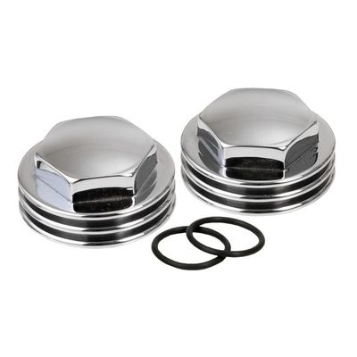 Muttrar vipparmsaxel Kustom Tech K-Tech kylflänsade krom Knucklehead 36-47 (2-pack)