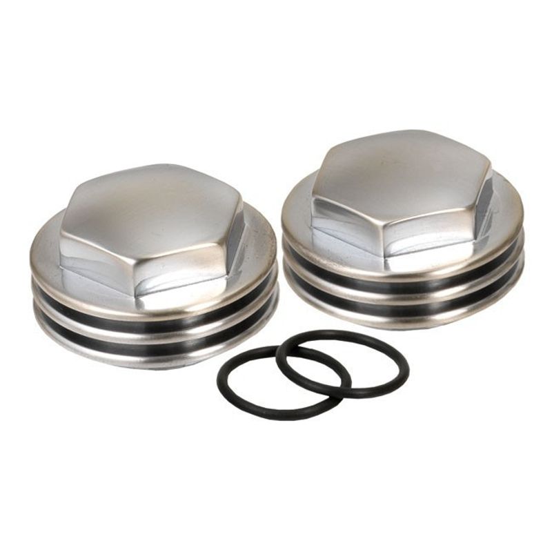Muttrar Kustom Tech K-Tech Finned satin Knucklehead 36-47 (2-pack) krom