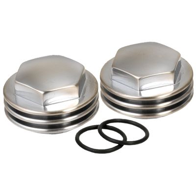 Muttrar Kustom Tech K-Tech Finned satin Knucklehead 36-47 (2-pack) krom