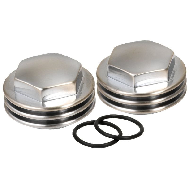 Muttrar Kustom Tech K-Tech Finned satin Knucklehead 36-47 (2-pack) krom