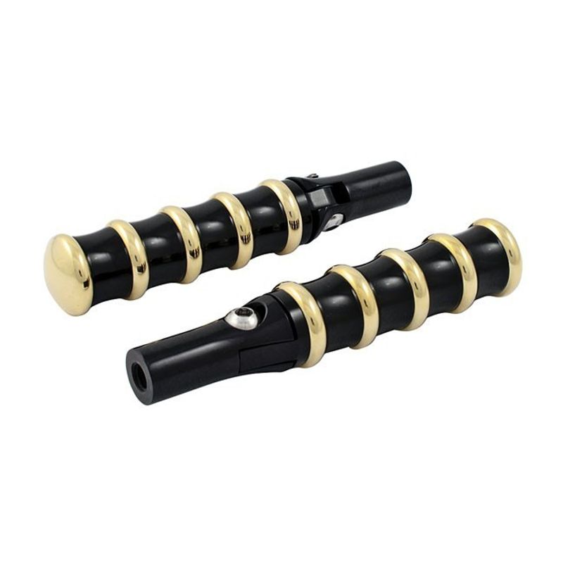 Fotpinnar Kustom Tech K-Tech universal svart/mässing
