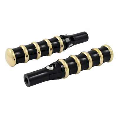 Fotpinnar Kustom Tech K-Tech universal svart/mässing