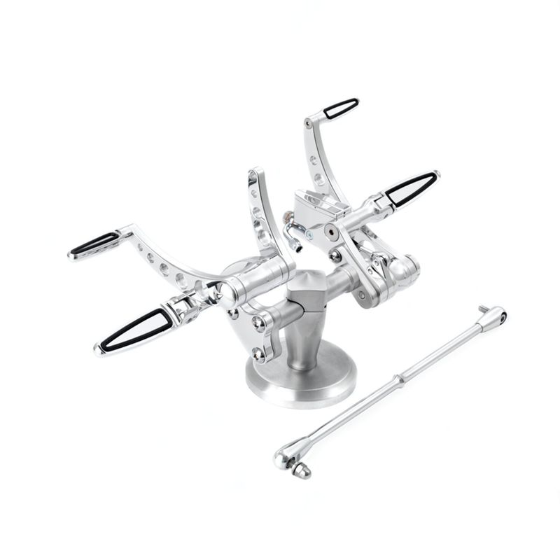 Framflyttade reglage Kustom Tech K-Tech FXST 86-99 polerad