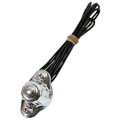Styrströmbrytare Kustom Tech enkel krom stål