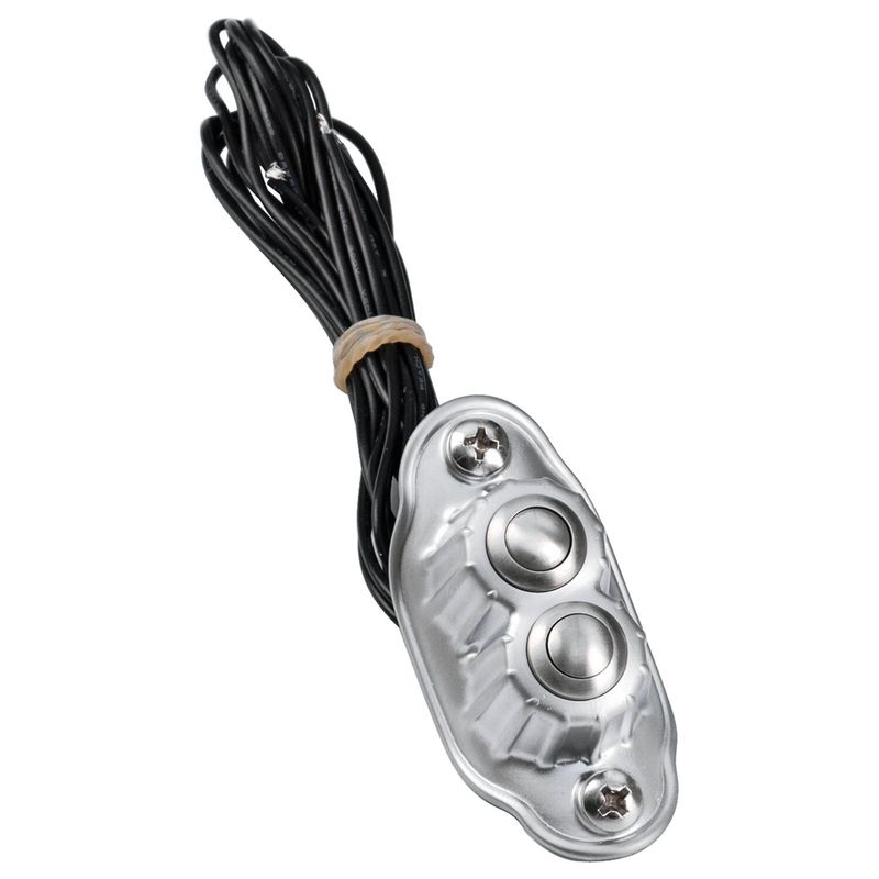 Styrströmbrytare Kustom Tech dubbel satin krom