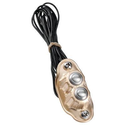 Styrströmbrytare Kustom Tech dubbel satin stål