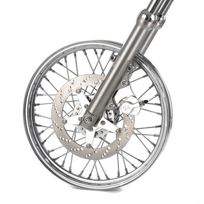 Fäste Kustom Tech K-Tech 2 vänster Evo Big Twin models with 39mm & polerad