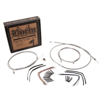 Vajer- och slangsats Burly Apehanger 18" FXST/B/D 00-06