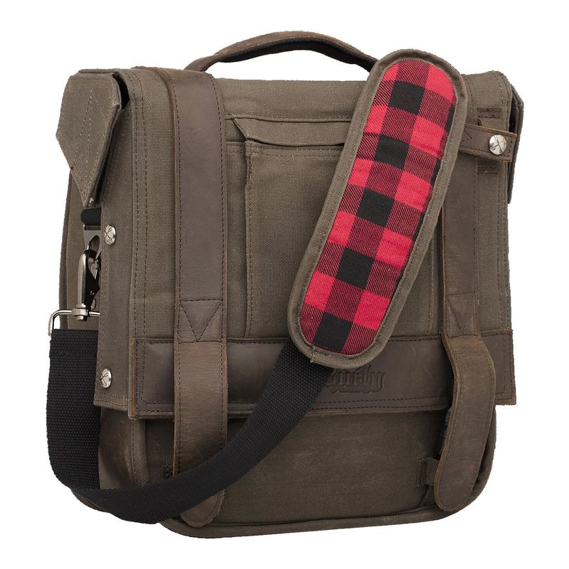 Sidoväska Burly Voyager Dark Oak canvas