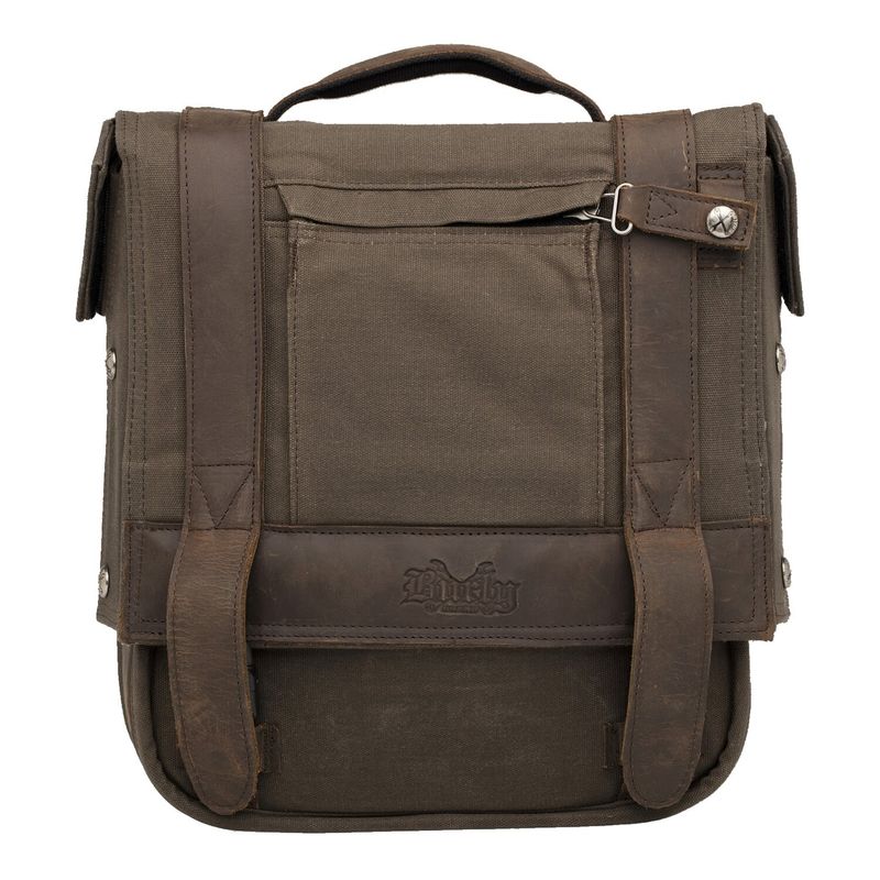 Sidoväska Burly Voyager Dark Oak canvas