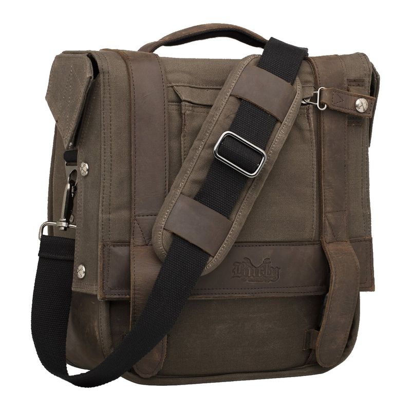 Sidoväska Burly Voyager Dark Oak canvas