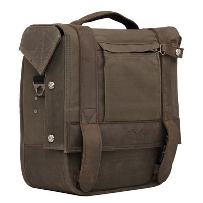Sidoväska Burly Voyager Dark Oak canvas