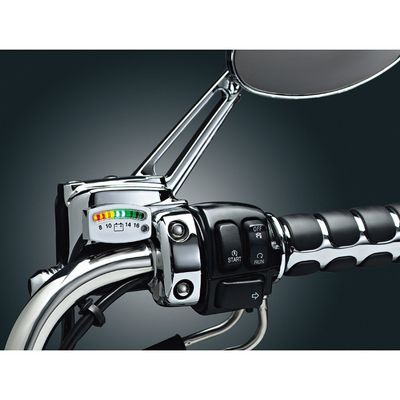 Mätare batteri Kuryakyn 12.5 14.5 LED krom