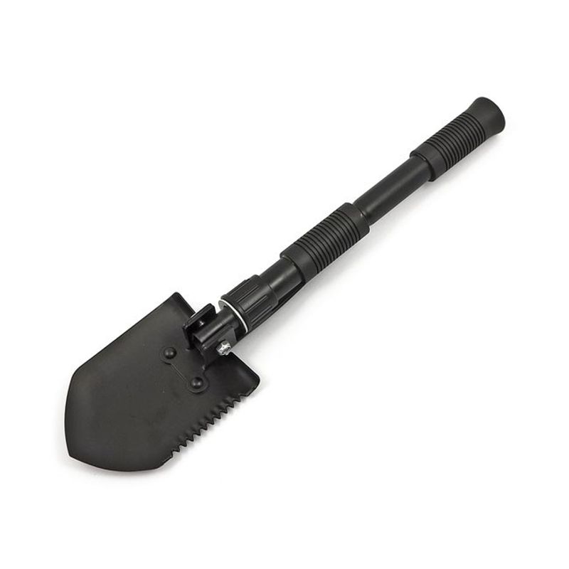 Folding spade, with built-in axe