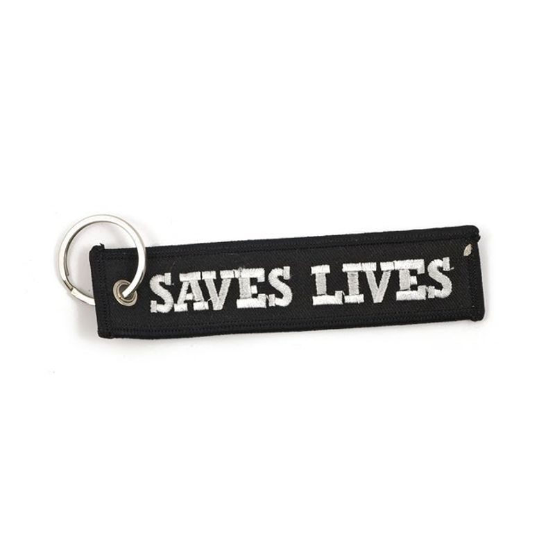Nyckelring Army Surplus Loud Pipes Saves Lives svart