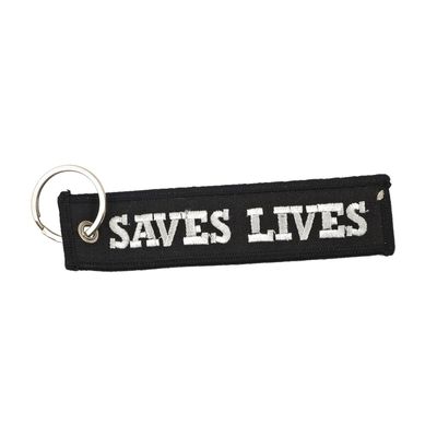 Nyckelring Army Surplus Loud Pipes Saves Lives svart