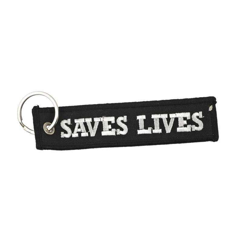 Nyckelring Army Surplus Loud Pipes Saves Lives svart