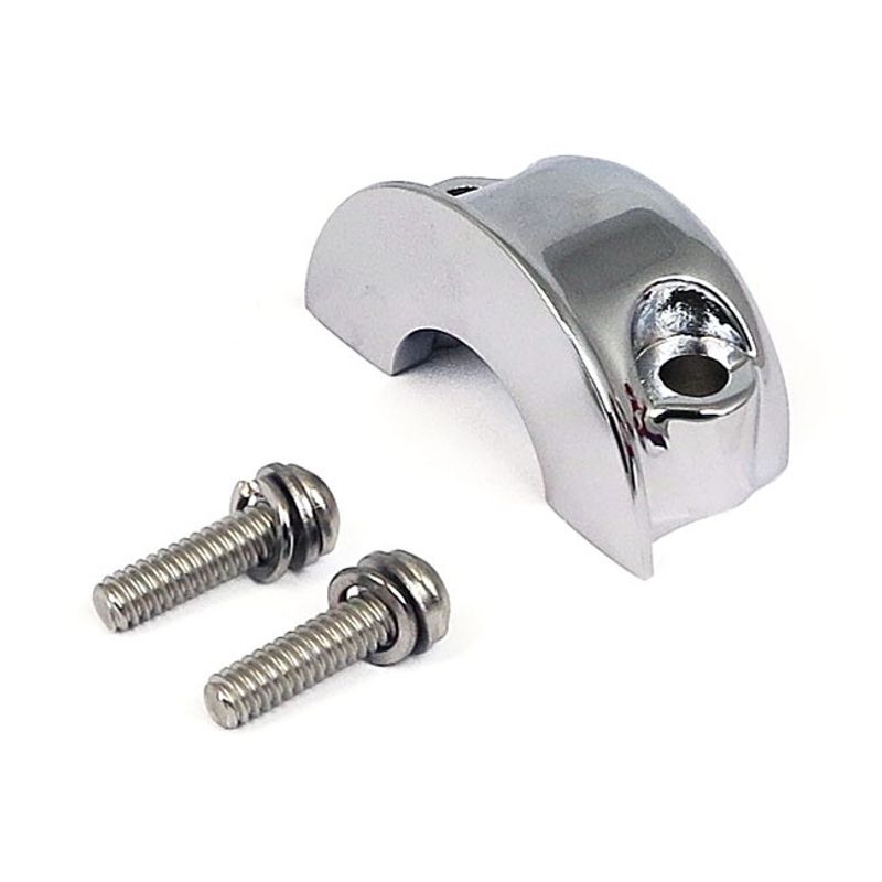 Klammer koppling/huvudcylinder styre MCS krom Big Twin 96-13