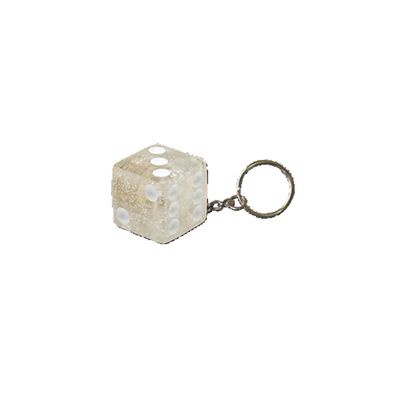 Nyckelring TrikTopz Dice Glitter klar