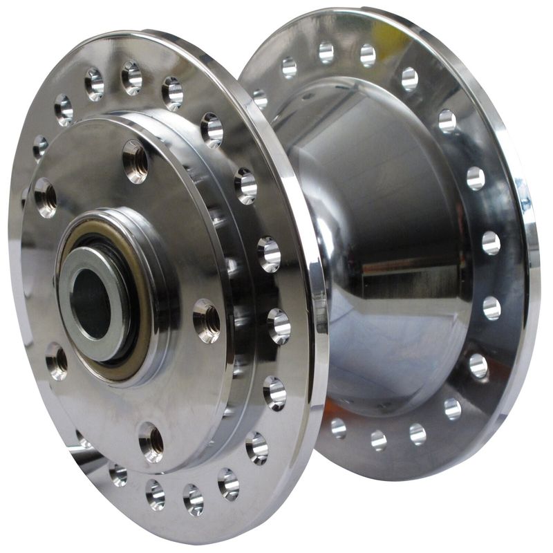 Nav hjul fram MCS krom dubbel FX, XL Sportster, Dyna 84-99
