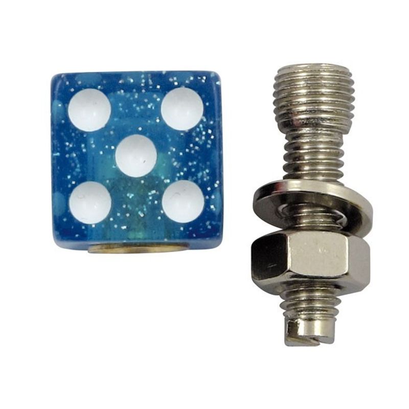 Fästen nummerplåt TrikTopz Trik Topz Dice Glitter universal (2-pack) blå