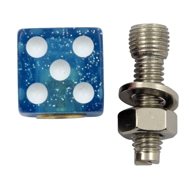 Fästen nummerplåt TrikTopz Trik Topz Dice Glitter universal (2-pack) blå
