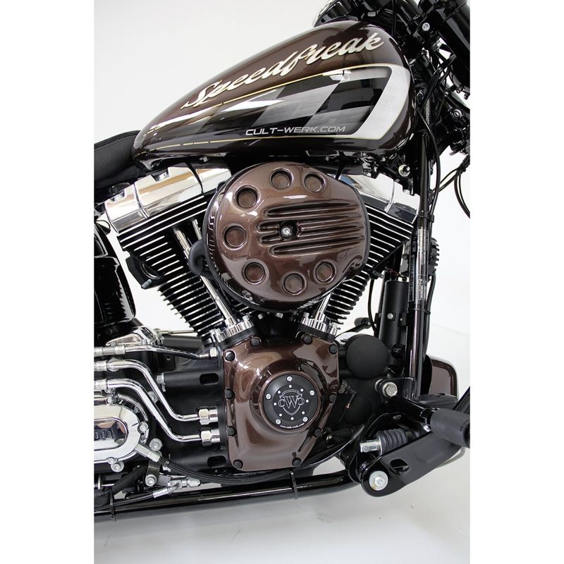 Luftfilterlock Cult-Werk spårad Softail FXSB Breakout 13-17 matt