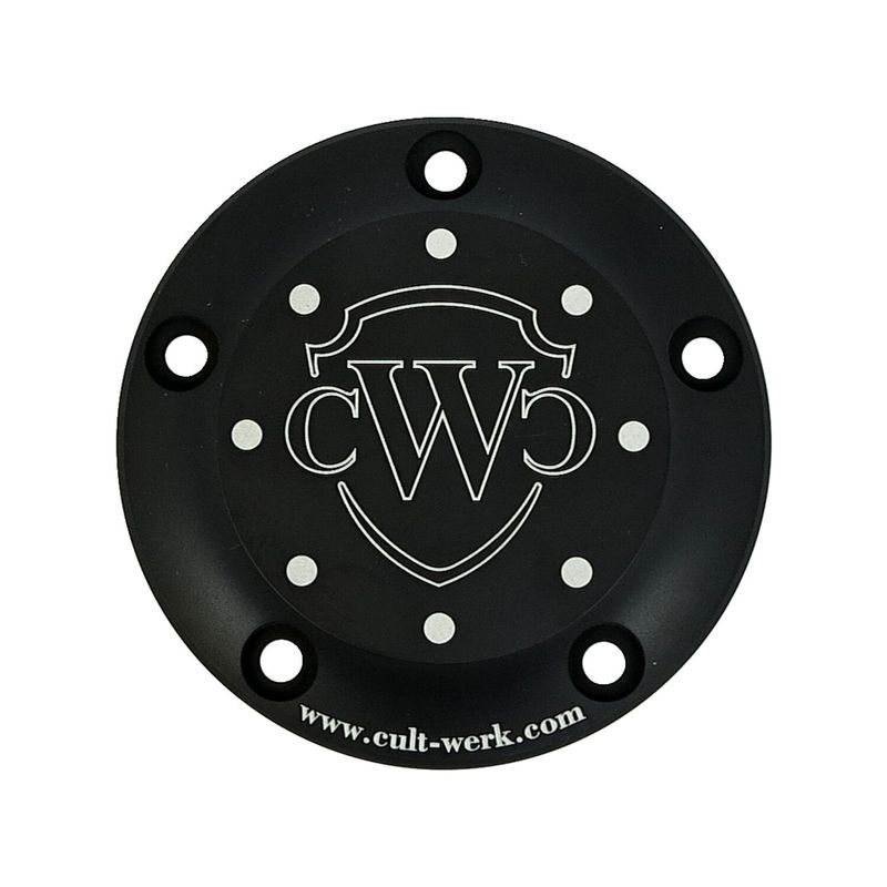 Kåpa Cult-Werk svart Twin Cam 99-17