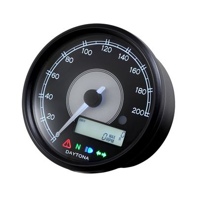Hastighetsmätare Daytona Velona 200kph 80mm universal