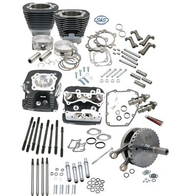 Cylindersats S&S 124" Hot Set-Up silver Dyna 06-17/Touring 07-16